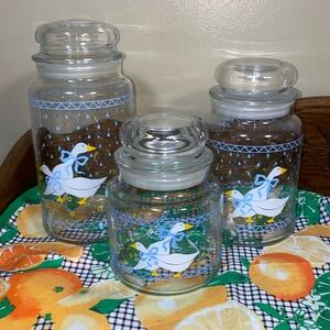 Vintage goose storage containers. Set of 3.